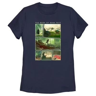 Women's : The Book of Boba Fett Grogu Force Training With Luke Skywalker T-Shirt