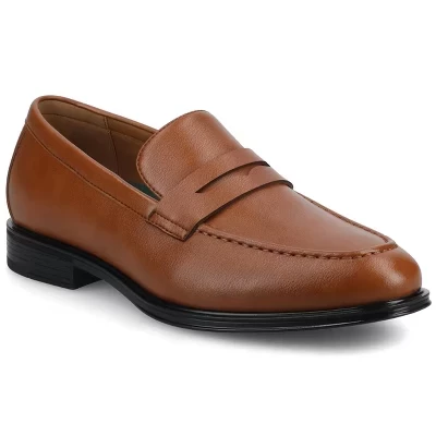 Модельные туфли-мокасины Vance Mens Phineas средней и широкой ширины без застежки Penny Loafer коричневого цвета