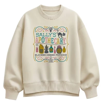 Женская толстовка Sallys Apothecary Oversize из флиса Crew кремового цвета
