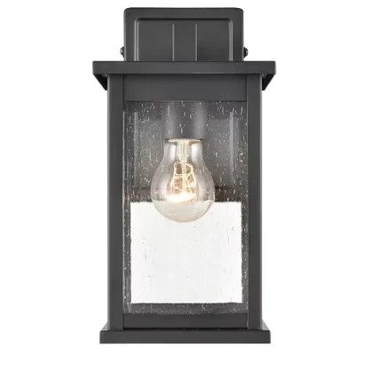 Настенный светильник Bowton 1 - Light черного цвета с порошковым покрытием
