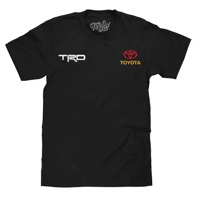 Футболка Toyota Racing Development TRD с принтом спереди и сзади - Черный