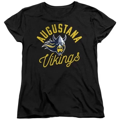 Женская футболка Augustana University Vikings черного цвета