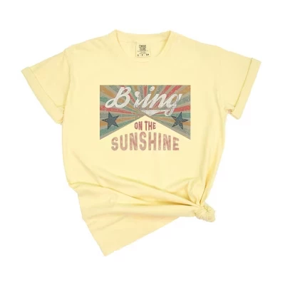 Женская футболка с коротким рукавом Bring On The Sunshine Stars, окрашенная маслом