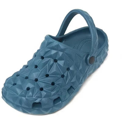 JEFFRICO Boys Lightweight Clogs Slip On Garden Shoes Breathable EVA Kids Shoes for Beach Pool and Outdoor Play blue