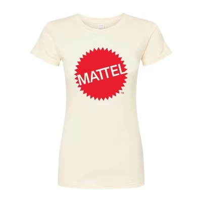 Женская футболка Mattel Original Logo, приталенная, экрю