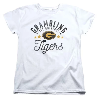 Женская футболка Grambling State University Tigers белого цвета