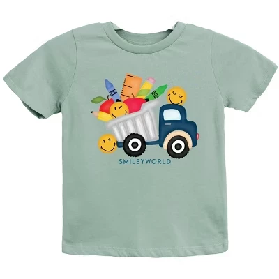 Молодежная футболка с коротким рукавом SmileyWorld School Dump Truck из морской пены