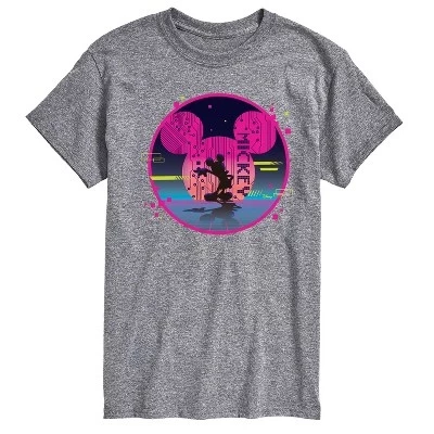 Мужская футболка с коротким рукавом Mickey Sphere и графическим рисунком athletic heather
