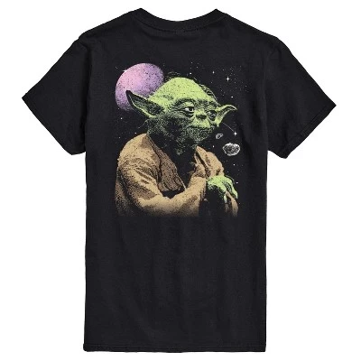 Мужская футболка с коротким рукавом Yoda Film Still и графическим рисунком, черная