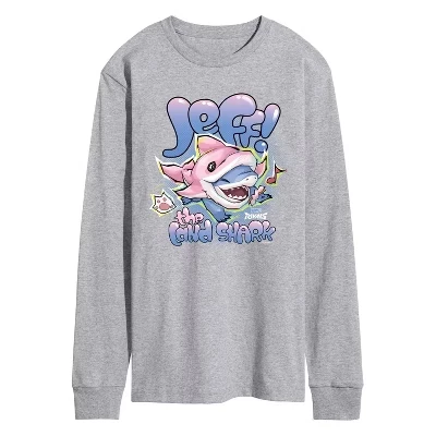 Мужская футболка с длинным рукавом Jeff Kawaii с графическим рисунком athletic heather