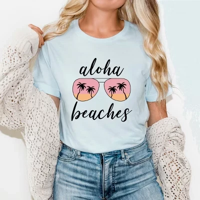 Солнцезащитные очки Aloha Beaches, футболка с коротким рукавом