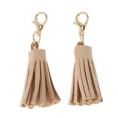 Украшения для шнурков Unique Bargains кисточки 1 пара, хаки