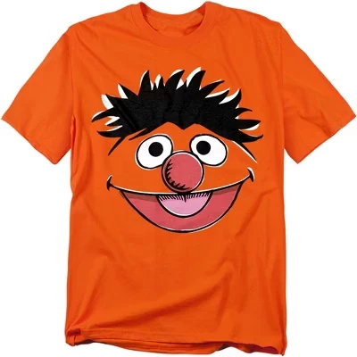 Мужская футболка Ernie Retro Sketch Face оранжевого цвета