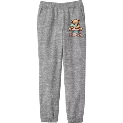 Молодежные спортивные брюки Teddy Hugs серого цвета