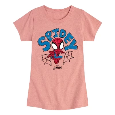 Приталенная футболка с коротким рукавом и рисунком Человека-паука и его удивительных друзей Doodle Spidey