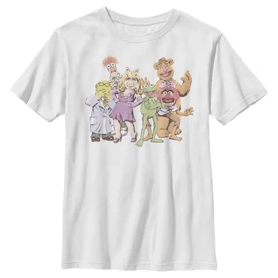 Футболка для мальчиков The Muppets, белая