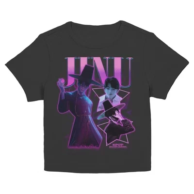 Женская футболка Jinu Saja Collage Superstar для юниоров черная