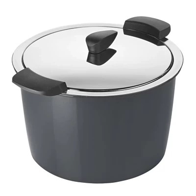 Кастрюля Kuhn Rikon Hotpan 5 л, нерж., с термочашей, серая