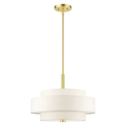 Люстра Livex Lighting Meridian, 4 лампы, латунь