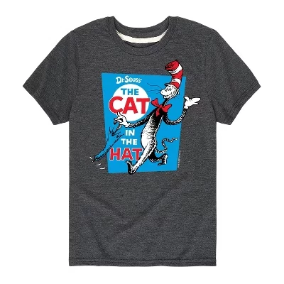 Детская футболка Dr. Seuss Cat in the Hat, угольно-серая