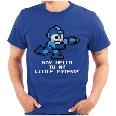 Видеоигра Mega Man 8-битная игровая футболка с графическим изображением ботаника для мужчин или женщин, лицензионная белая