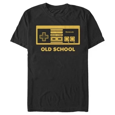 Мужская футболка NES Controller Old School черного цвета