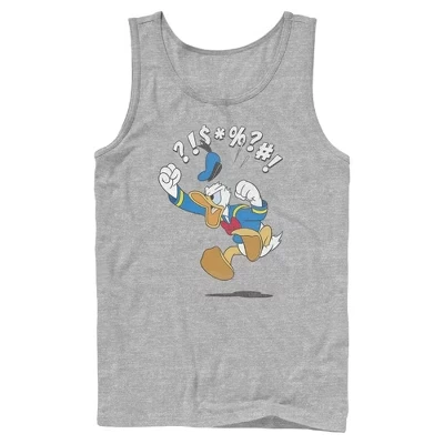 Мужская майка Mickey Mouse Дональд Дак, меланжевая