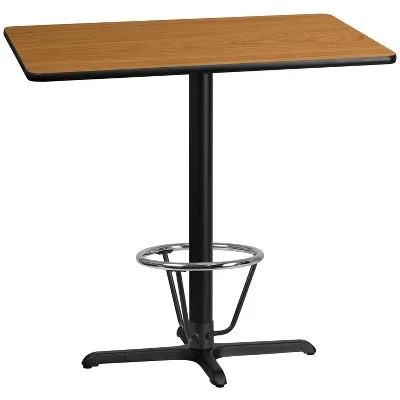 Барный стол Flash Furniture 76×107 см, кольцо, натуральный