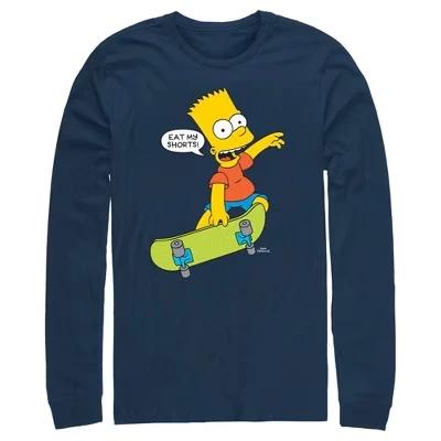 Мужской лонгслив The Simpsons «Ешь мои шорты», синий