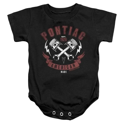 Детское боди американского производства Baby Pontiac черного цвета