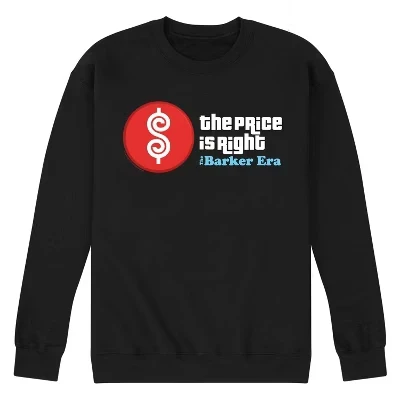 Мужской свитшот Price is Right «Эпоха Баркера», черный