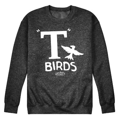 Мужская флисовая толстовка с принтом T Birds Graphic heather charcoal