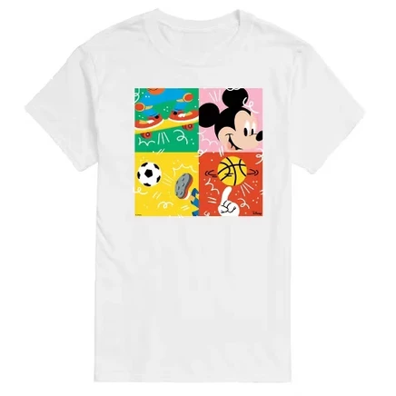 Мужская футболка Disney Sports Grid, белая