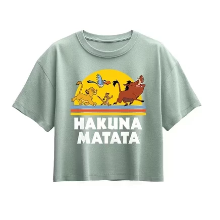 Футболка Hakuna Matata Sunset с коротким рукавом и графическим рисунком seafoam