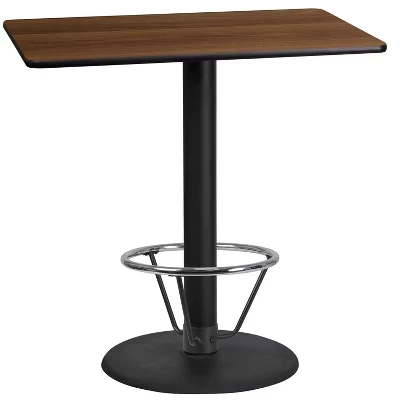 Барный стол Flash Furniture 61×107 см, ореховый