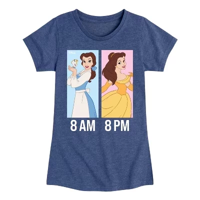 Футболка для девочек Disney Princess Belle, синяя