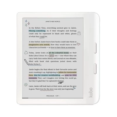 Электронная книга Kobo Libra Colour 7″ Kaleido 3, белая