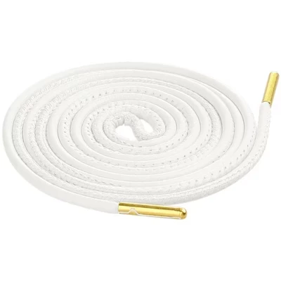 Шнурки круглые INSPIRE CHIC из PU‑кожи 80–180 см, белые