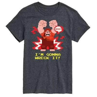 Мужская футболка с коротким рукавом I'm Gonna Wreck It с графическим рисунком heather charcoal
