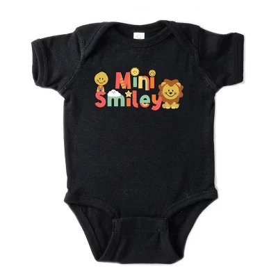 Детский боди The Juniper Shop Smiley Lion, чёрное