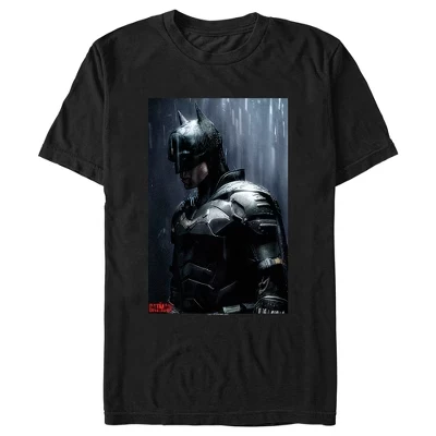 Мужская футболка DC Comics Batman In the Rain, черная