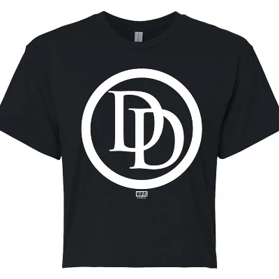 Women's -  - Daredevil Logo Cropped Graphic T-Shirt black