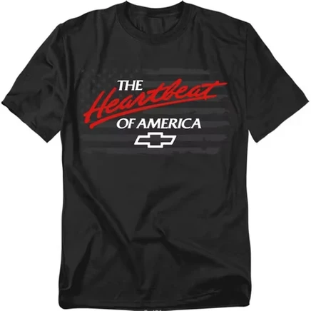Мужская футболка Chevrolet Heartbeat of America, черная