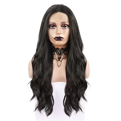 Женский парик Unique Bargains Body Wave 26″, черный
