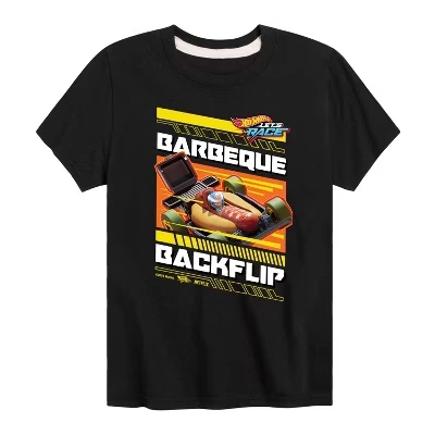 Детская футболка Hot Wheels BBQ Backflip, черная