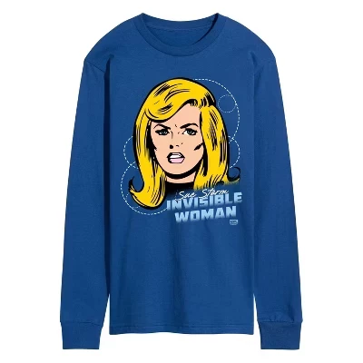 Мужская футболка Marvel Fantastic Four с изображением Invisible Woman, синяя