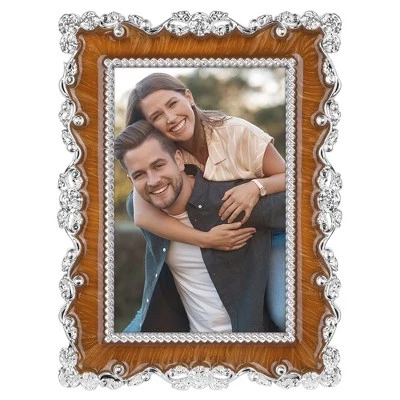 Рамка для фотографий Regalwoven настольная со стеклом, кофейный