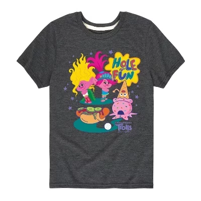 Футболка с коротким рукавом Hole In Fun от Viva и Poppy с графическим рисунком heather charcoal