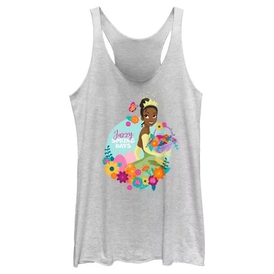 Женская майка Disney Tiana Jazzy Spring Days, белая