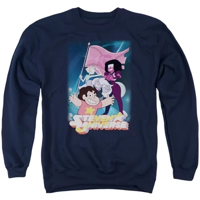 Толстовка с круглым вырезом для взрослых и флагом Crystal Gem Flag